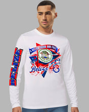 Load image into Gallery viewer, BELIZE INDEPENDENCE - LONG SLEEVE DRI FIT (BUNTING)