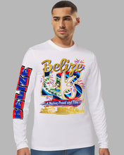Load image into Gallery viewer, BELIZE INDEPENDENCE - LONG SLEEVE DRI FIT (NUMBER)
