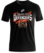 Load image into Gallery viewer, BELIZE CITY DEFENDERS BLACK TSHIRT
