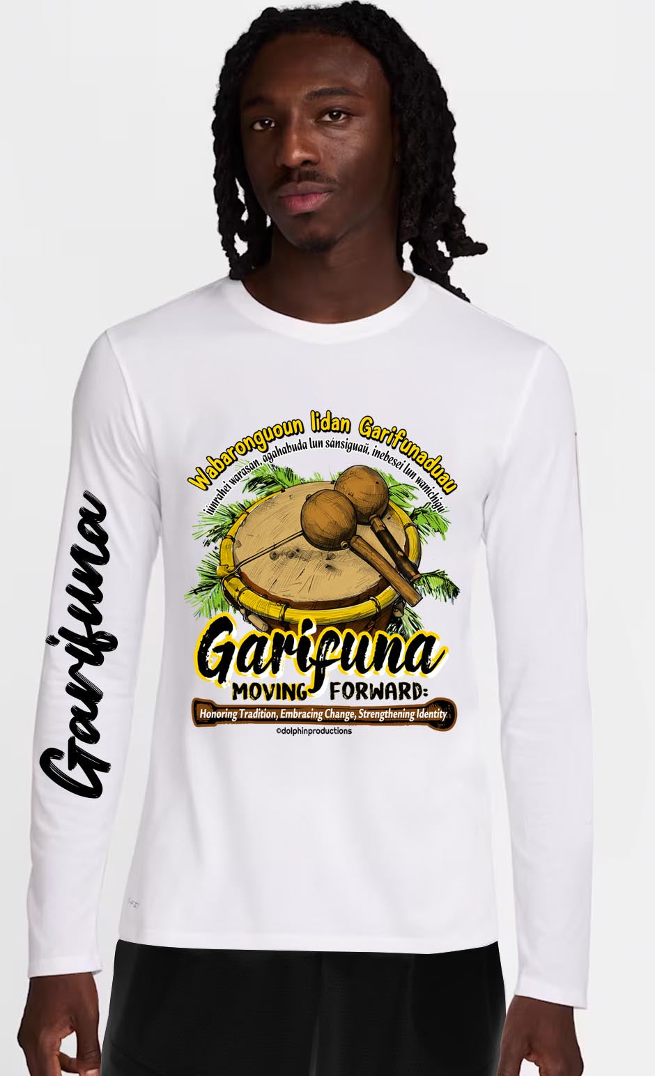 GARIFUNA LONG SLEEVE DRI FIT (DRUM)
