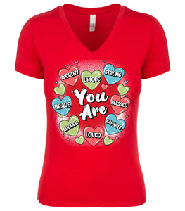 VALENTINES (YOU ARE) - LADIES V-NECKS