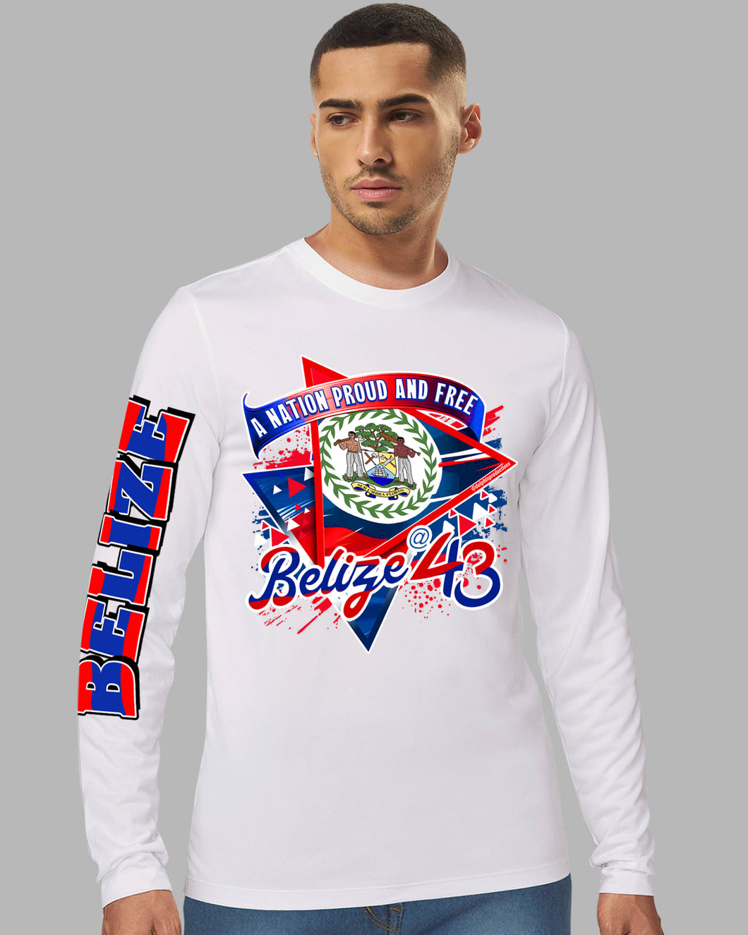 BELIZE INDEPENDENCE LONG SLEEVE DRI FIT (BUNTING) – Dolphin