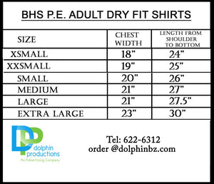 BHS - RAM White DRI FIT FABRIC P.E. Shirt