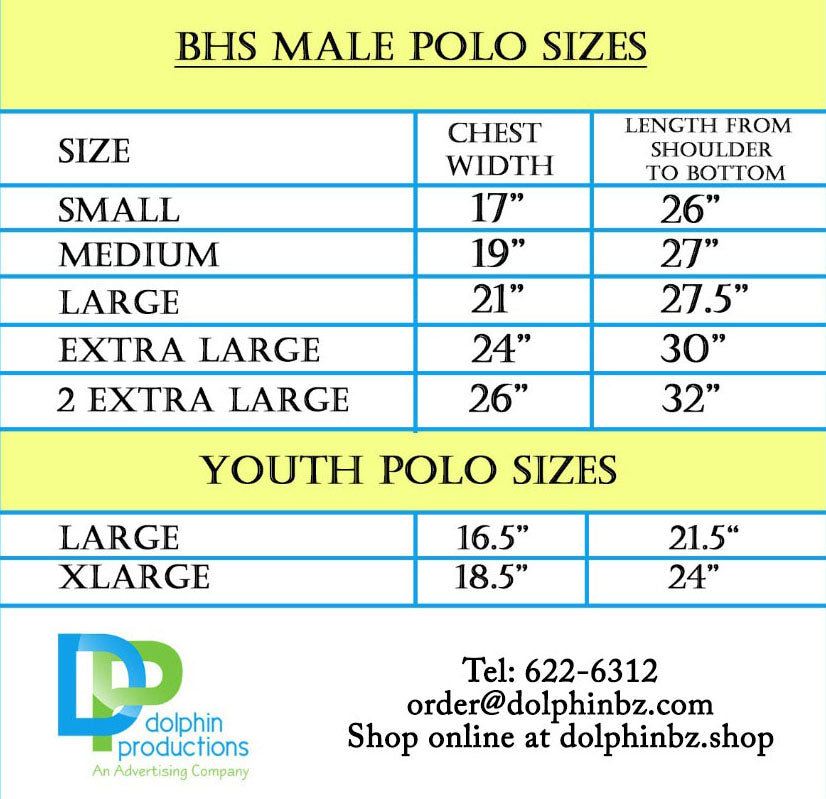 BHS MALE POLOS Light Blue Color – Dolphin Productions